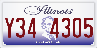 IL license plate Y344305