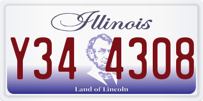 IL license plate Y344308