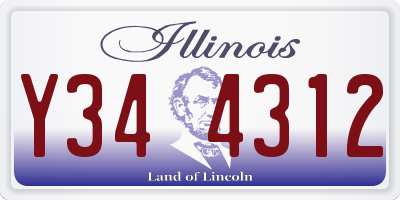 IL license plate Y344312