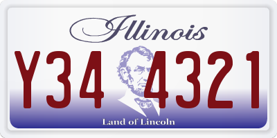 IL license plate Y344321