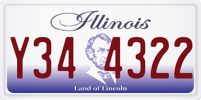 IL license plate Y344322