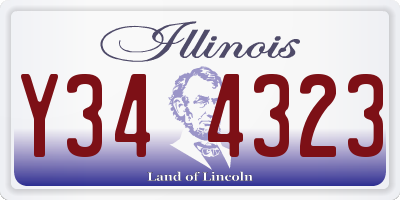 IL license plate Y344323
