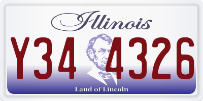 IL license plate Y344326
