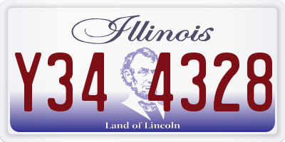 IL license plate Y344328