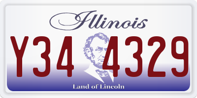 IL license plate Y344329