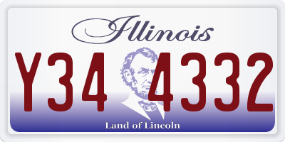 IL license plate Y344332