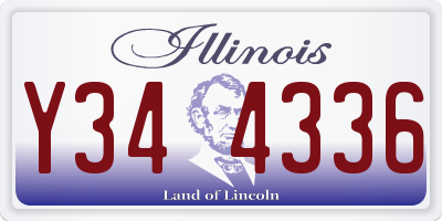 IL license plate Y344336