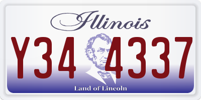 IL license plate Y344337