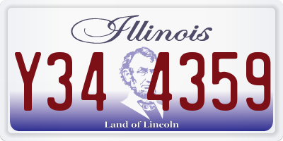 IL license plate Y344359
