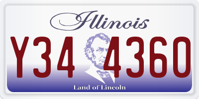IL license plate Y344360