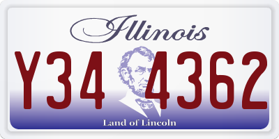 IL license plate Y344362