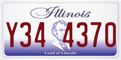 IL license plate Y344370