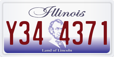 IL license plate Y344371