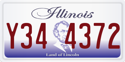 IL license plate Y344372