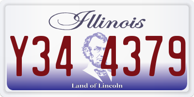 IL license plate Y344379