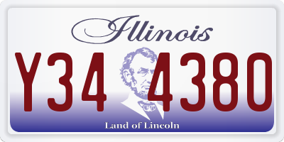 IL license plate Y344380