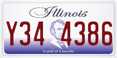 IL license plate Y344386