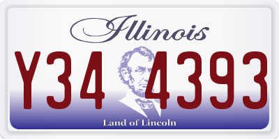 IL license plate Y344393