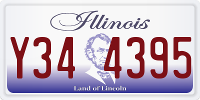 IL license plate Y344395