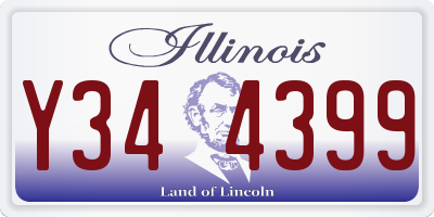 IL license plate Y344399
