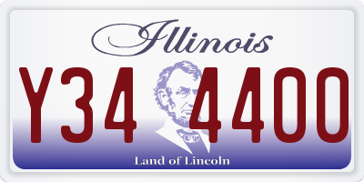 IL license plate Y344400