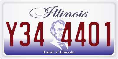 IL license plate Y344401