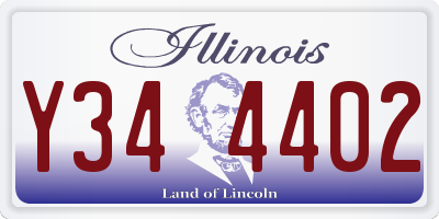 IL license plate Y344402
