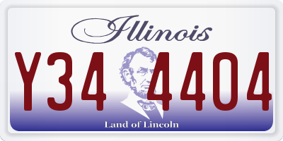 IL license plate Y344404