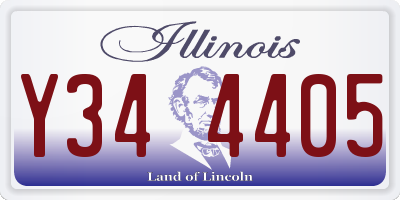 IL license plate Y344405