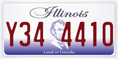 IL license plate Y344410