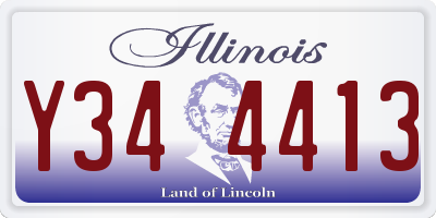 IL license plate Y344413