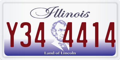IL license plate Y344414