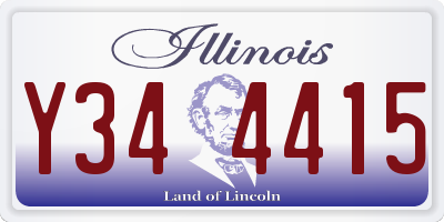 IL license plate Y344415