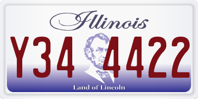 IL license plate Y344422