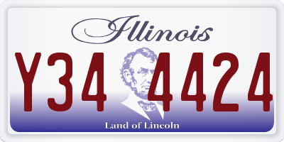 IL license plate Y344424
