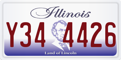 IL license plate Y344426