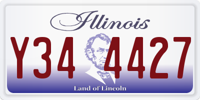 IL license plate Y344427