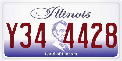 IL license plate Y344428