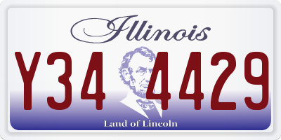IL license plate Y344429