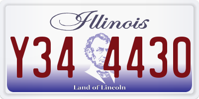 IL license plate Y344430