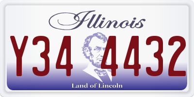 IL license plate Y344432