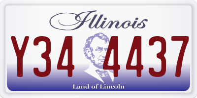 IL license plate Y344437
