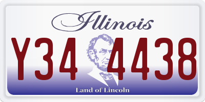 IL license plate Y344438