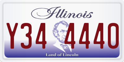 IL license plate Y344440