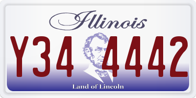 IL license plate Y344442