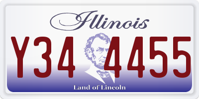 IL license plate Y344455