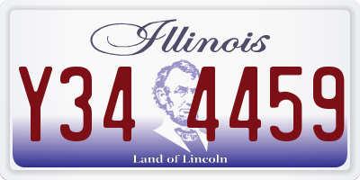 IL license plate Y344459