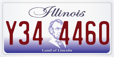 IL license plate Y344460