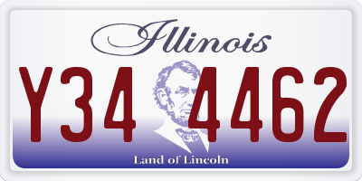 IL license plate Y344462