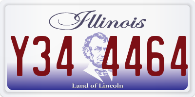 IL license plate Y344464